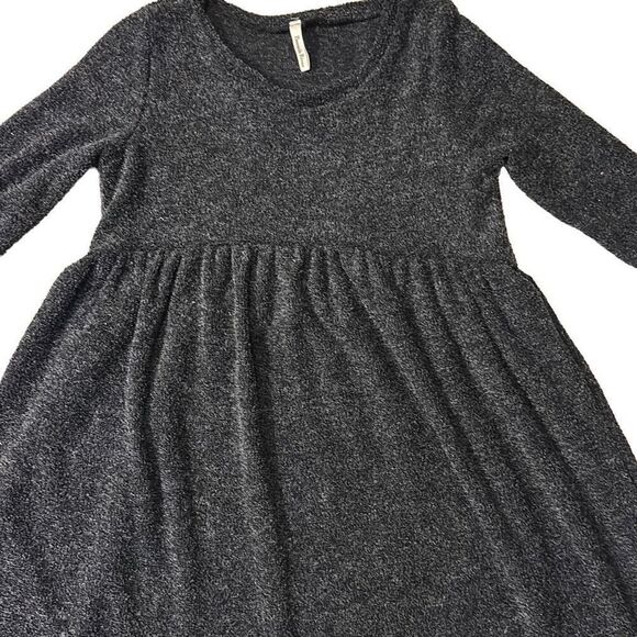 Beeson River Womens Grey 3/4 Sleeve Mini A-Line Round Neck Top Small - Picture 1 of 4